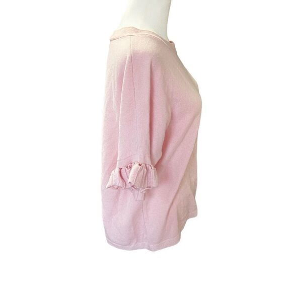 KINROSS 100% Cashmere Short Flutter Sleeve Sweater - Picture 7 of 12